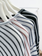 Áo Len Số 123-D TD Kẻ Ngang Thêu Chữ