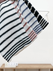 Áo Len Số 123-D TD Kẻ Ngang Thêu Chữ