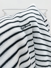 Áo Len Số 123-D TD Kẻ Ngang Thêu Chữ