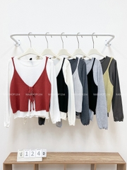 Áo Len Số 124-D Set TD + 2s 2 Kiểu