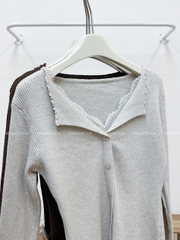 Áo Len Số 127-A TD Gân Cổ Ren