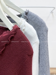 Áo Len Số 127-A TD Gân Cổ Ren