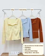 Áo Len Số 127-A TD Gân Cổ Ren