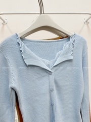 Áo Len Số 127-A TD Gân Cổ Ren