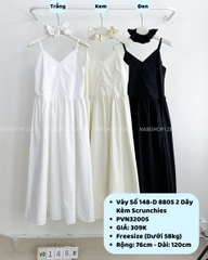Váy Số 148-D 8805 2 Dây Kèm Scrunchies