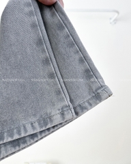 (DEAL) Quần Jean Số 277-C XAM OS 2 Đai Túi Giả
