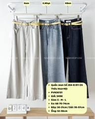 Quần Jean Số 284-B 811 OS Thêu Hoa+Nịt