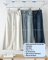 Quần Jean Số 287-B 3276 NL Túi Chữ Nổi