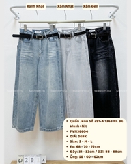 Quần Jean Số 291-A 1363 NL BG Wash+Nịt