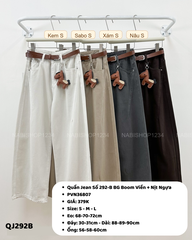 Quần Jean Số 292-B 13007 BG Boom Viền + Nịt Ngựa