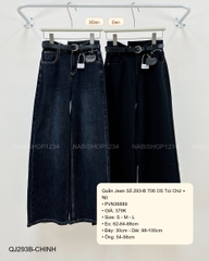 Quần Jean Số 293-B 706 OS Túi Chữ + Nịt