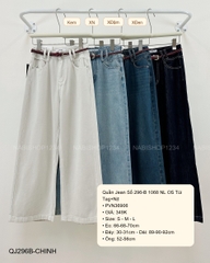 Quần Jean Số 296-B 1068 NL OS Túi Tag+Nịt