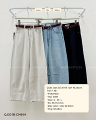 Quần Jean Số 301-B 1201 NL Boom Trơn + Nịt