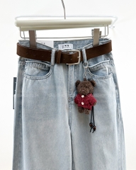 Quần Jean Số 304-B 13001 OR Trơn+Nịt Gấu