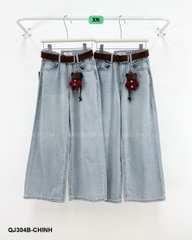 Quần Jean Số 304-B 13001 OR Trơn+Nịt Gấu
