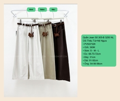 Quần Jean Số 305-B 3250 NL OS Thêu Túi+Nịt Ngựa