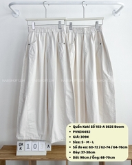 Quần Kaki Số 103-A 5635 BG Boom Túi Giữa