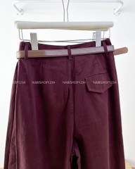 Quần Kaki Số 114-M 25082 OR 2 Đai + Nịt