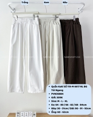 Quần Kaki Số 119-M 6617 NL BG Túi Ngang