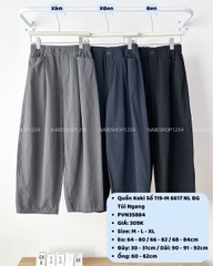 Quần Kaki Số 119-M 6617 NL BG Túi Ngang