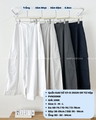 Quần Kaki Số 121-D 25026 OR Túi Hộp