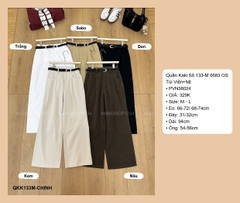 Quần Kaki Số 133-M 6683 OS Túi Viền+Nịt