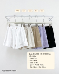 Quần Short Số 165-D 1603 Kaki Viền Giữa
