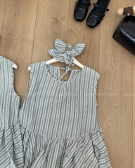 S20 Áo Kiểu Số 284-D 8097 SN Sọc + Scrunchies