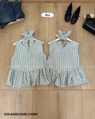 S20 Áo Kiểu Số 284-D 8097 SN Sọc + Scrunchies