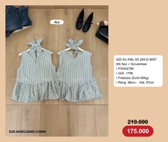 S20 Áo Kiểu Số 284-D 8097 SN Sọc + Scrunchies