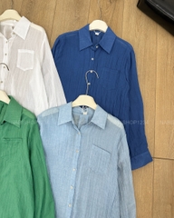 S20 Áo Sơ Mi Số 321-D 6038 TD Đũi Trơn