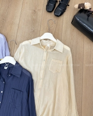 S20 Áo Sơ Mi Số 321-D 6038 TD Đũi Trơn