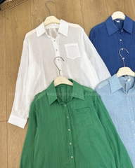 S20 Áo Sơ Mi Số 321-D 6038 TD Đũi Trơn