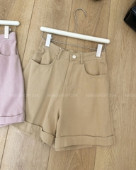S20 Quần Short Số 151-B 1212 Kaki Lật Lai LT New