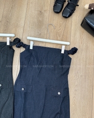 S20 Váy Số 168-D 3842 Rớt Vai Túi Nắp