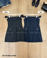 S20 Váy Số 168-D 3842 Rớt Vai Túi Nắp