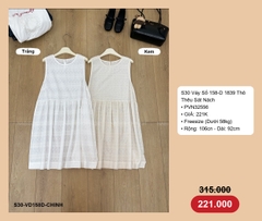S30 Váy Số 158-D 1839 Thô Thêu Sát Nách