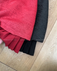 S50 Váy Số 55- X Xếp Ngực Đính Nơ 68/75