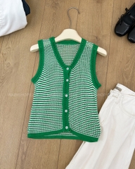 SC99K Áo Len Số 1-A Gile Len Móc 80x43