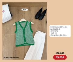SC99K Áo Len Số 1-A Gile Len Móc 80x43