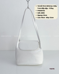 Túi Số 175-E 9916 Da 2 Dây Trơn Nắp Gập