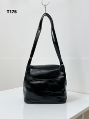 Túi Số 175-E 9916 Da 2 Dây Trơn Nắp Gập