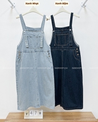Yếm Số 47-D 7729 Váy Jean Viền Chỉ