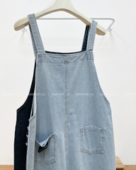 Yếm Số 47-D 7729 Váy Jean Viền Chỉ