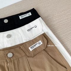 (SC99K) A 3314 Quần Short Kaki Sticker