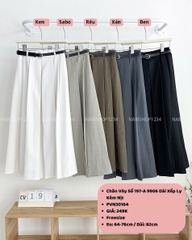 Chân Váy Số 197-A 9906 Dài Xếp Ly Kèm Nịt