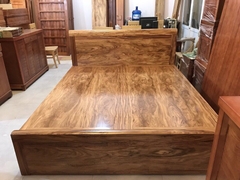 GIƯỜNG NGỦ GỖ HƯƠNG XÁM 1m6x2m
