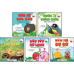 Combo 5 Cuốn Dạy Con Gieo Mầm, Cùng Con Hái Quả: Áo Giáp Sầu Riêng + Dâu Tây Xứ Lạnh + Mùa Hè Dưa Hấu + Món Quà Đu Đủ + Vườn Ổi Chích Chòe