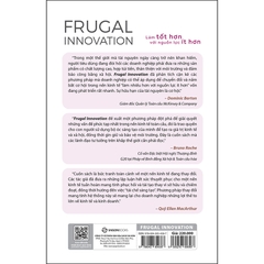 Frugal Innovation - Làm tốt hơn với nguồn lực ít hơn -220000đ -Sài Gòn Books -Kinh tế