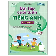 GLOBAL SUCCESS - Bài tập cuối tuần tiếng anh lớp 3 tập 1 (Có đáp án) 89k - MT